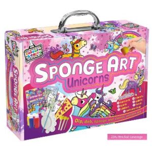 Sponge Art Unicorns