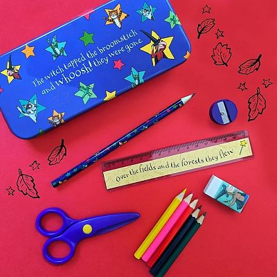 FIRST STATIONERY TIN SET ROOM ON THE BROOM