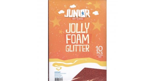 JOLLY GLITTER EVA FOAM WITH GLITTER RED