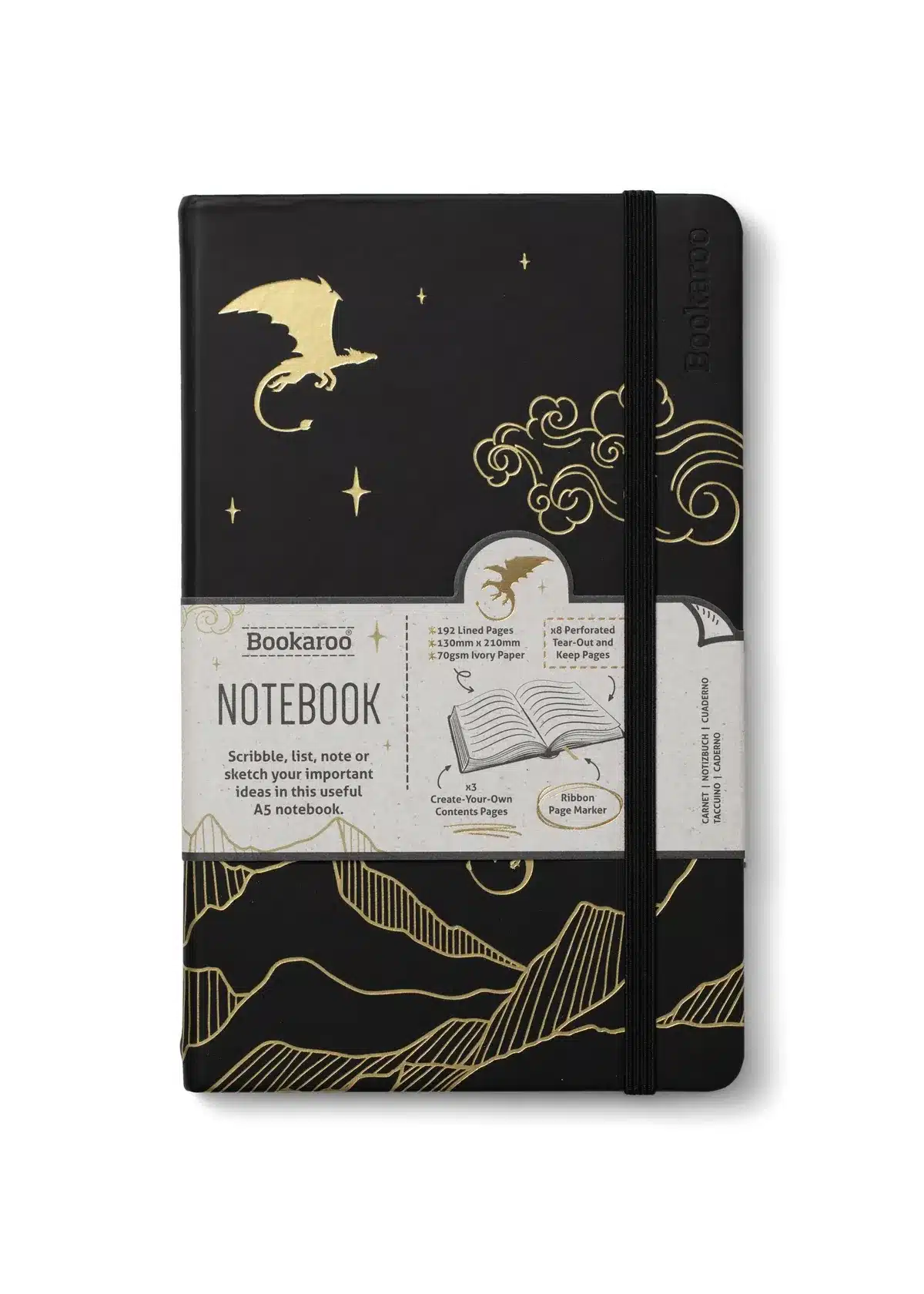 BOOKAROO NOTEBOOK A5 DRAGON