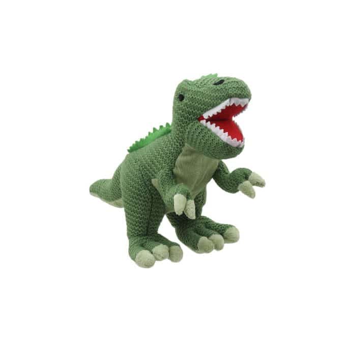 T REX GREEN WILBERRY KNITTED DINOS