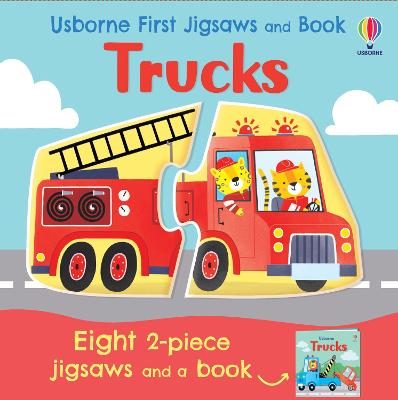 Usborne First Jigsaws And Book: Trucks