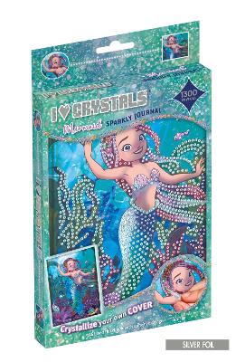 I Love Crystals Mermaid Sparkly Journal