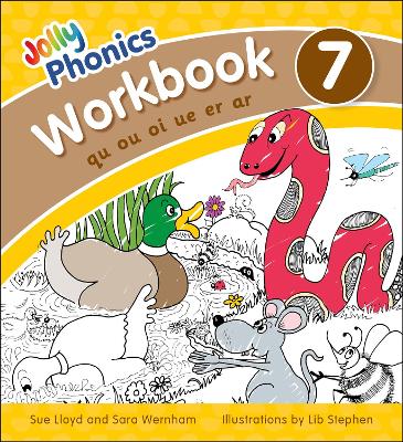 Jolly Phonics Workbook 7: In Precursive Letters (British English Edition)