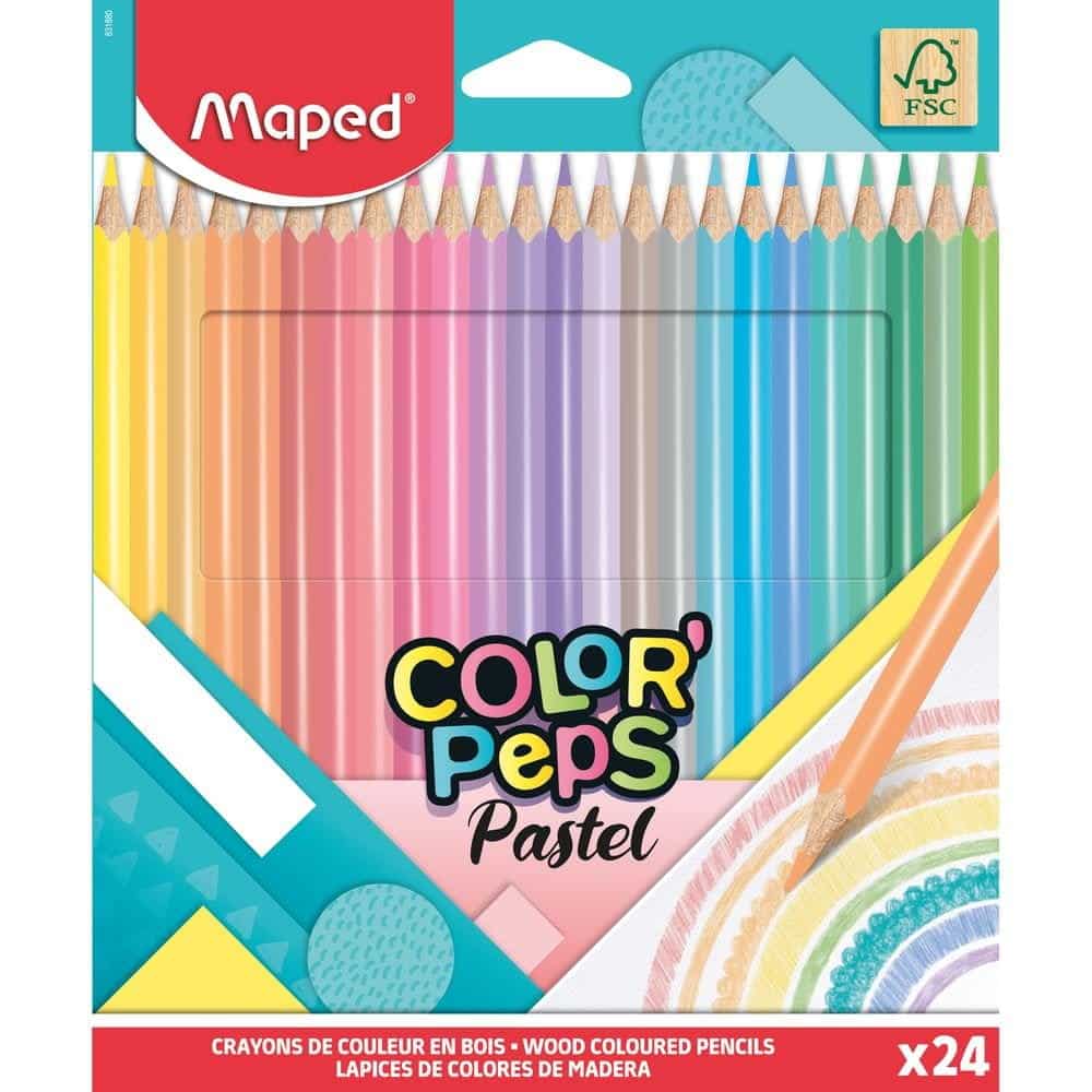 CP PENCILS PASTEL FSC COLOR PERS X24