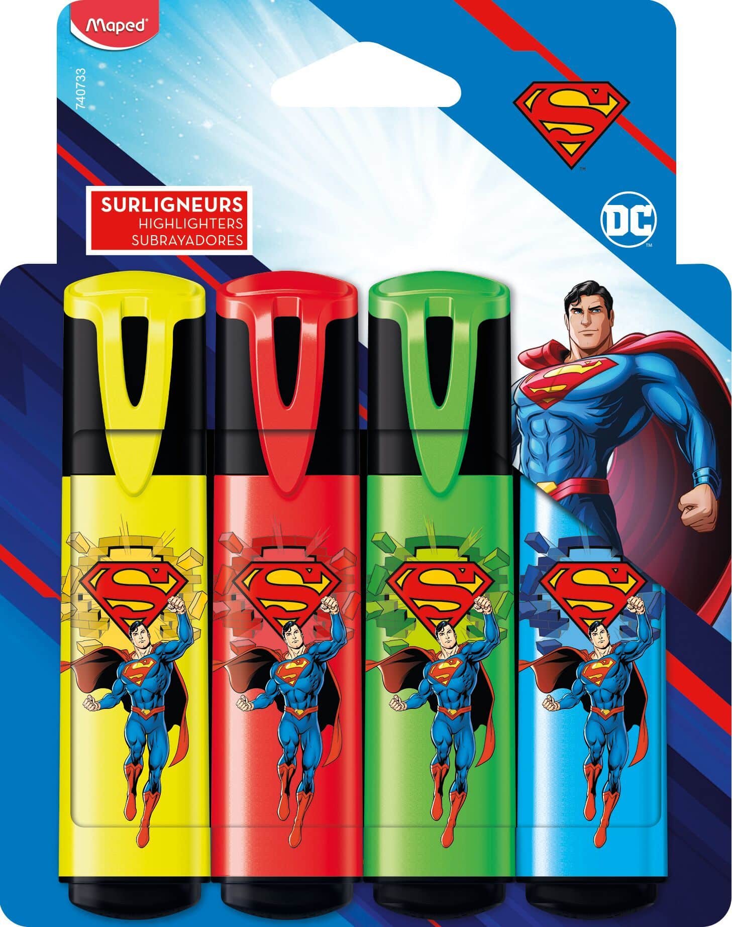 MAR HIGHLIGHTER SUPERMAN X4 CARDB