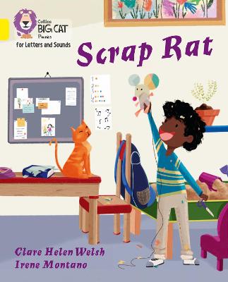 BIG CAT L & S SCRAP RAT YELLOW