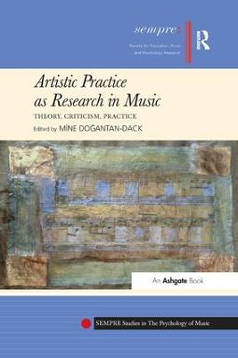 ARTISTIC PRACTICE AS RESEARCH IN MUSIC
