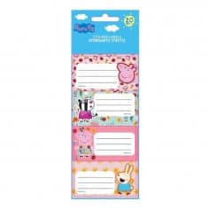 PEPPA PIG NAME LABELS 20PCS