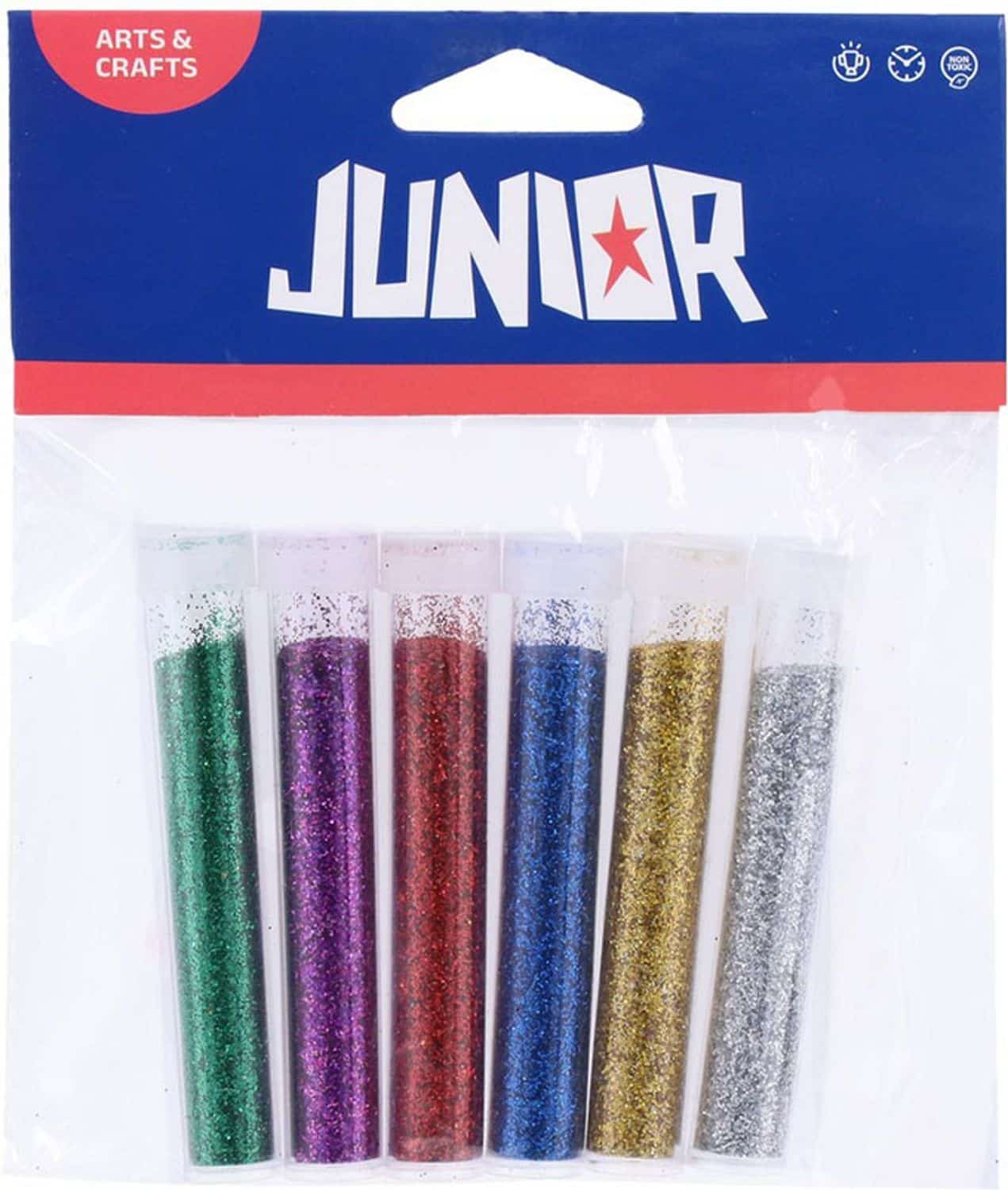 GLITTER POWDER METALLIC ASSORTED PKT6