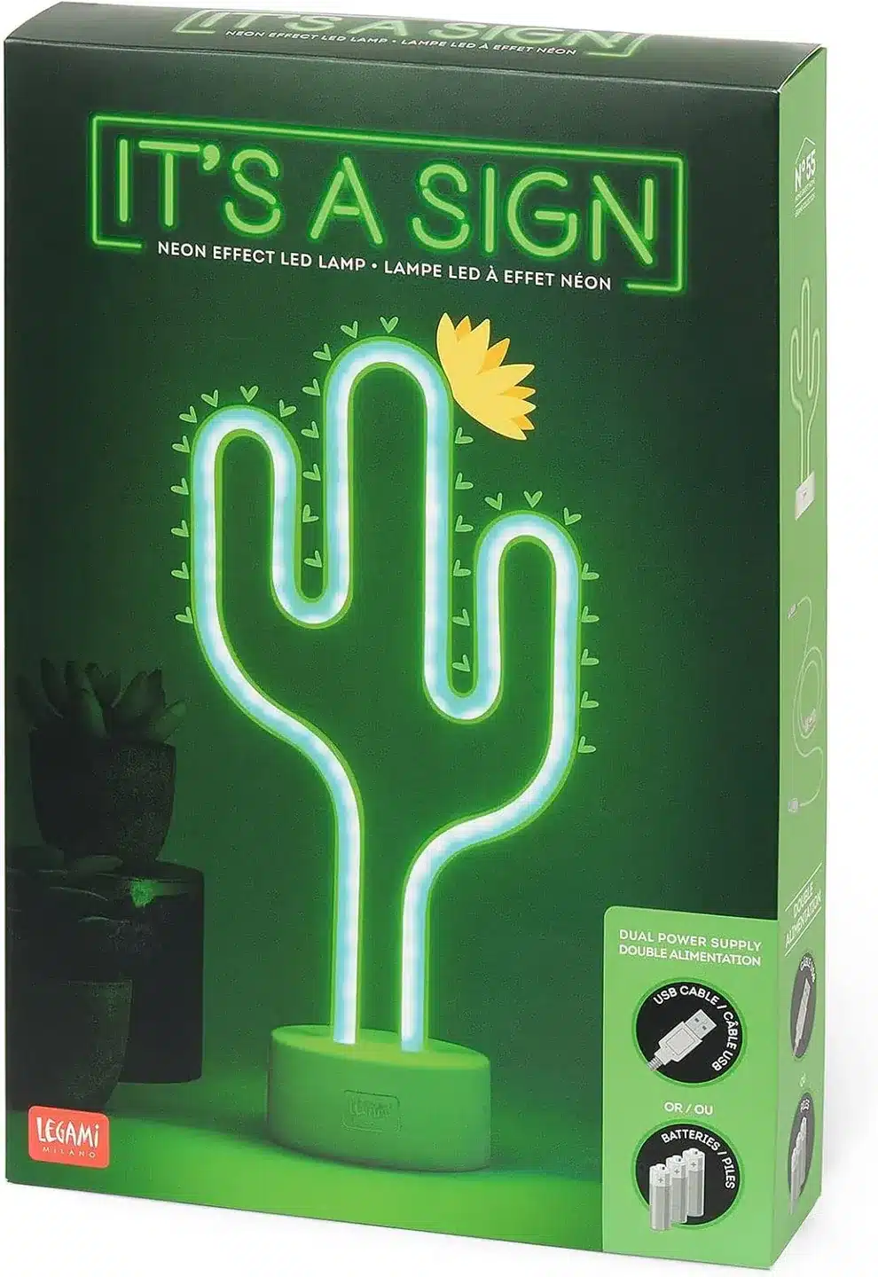 NEON EFFECT LED LAMP CACTUS