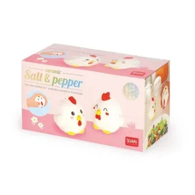SALT AND PEPPPER CERAMIC HEN