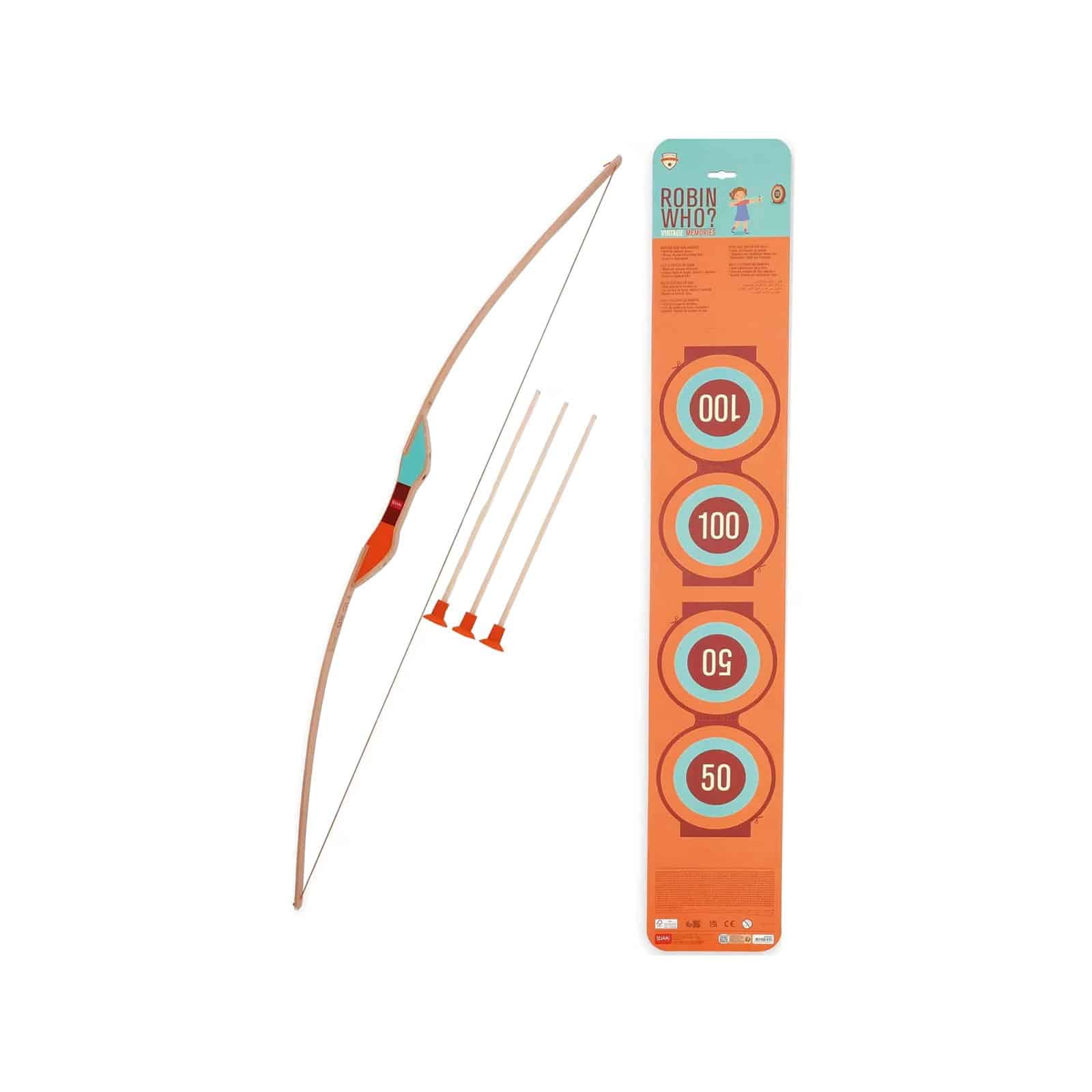WOODEN BOW AND ARROW ROBIN HOOD